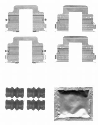 HELLA PAGID Комплектующие, колодки дискового тормоза 8DZ 355 204-381